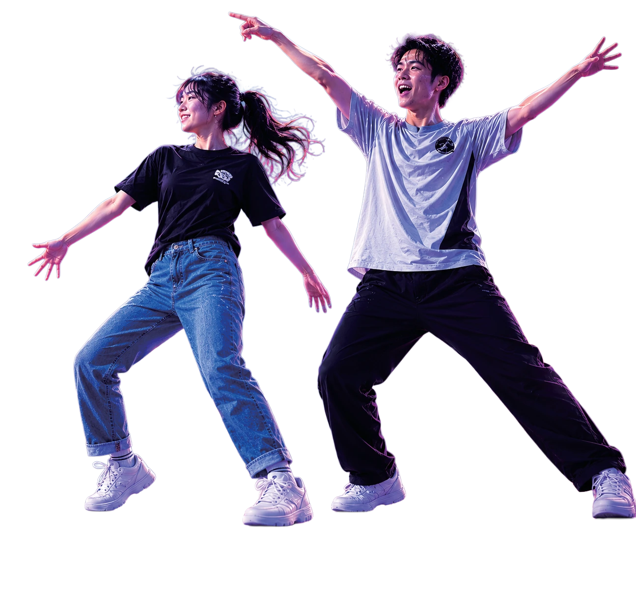 ポスターに使用された、踊る2人の宣伝イメージ